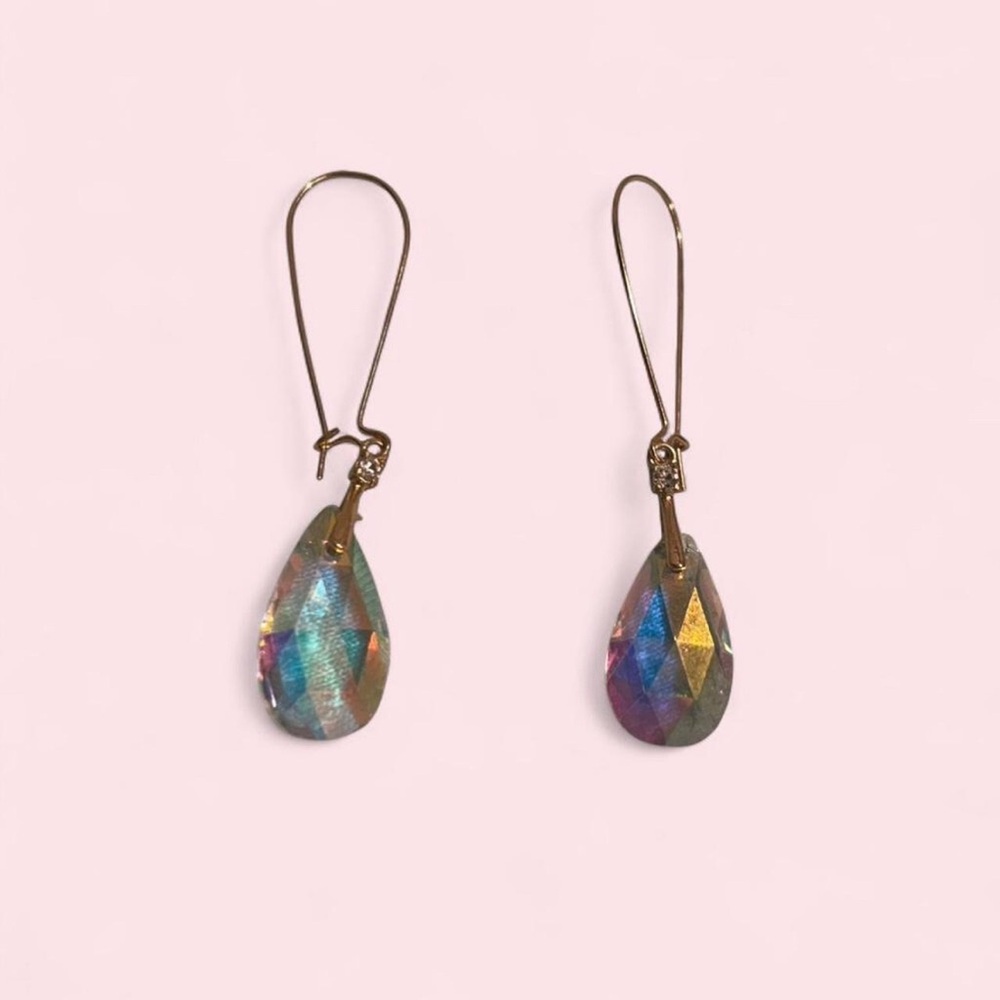 Elegant Multicolor Teardrop Earrings